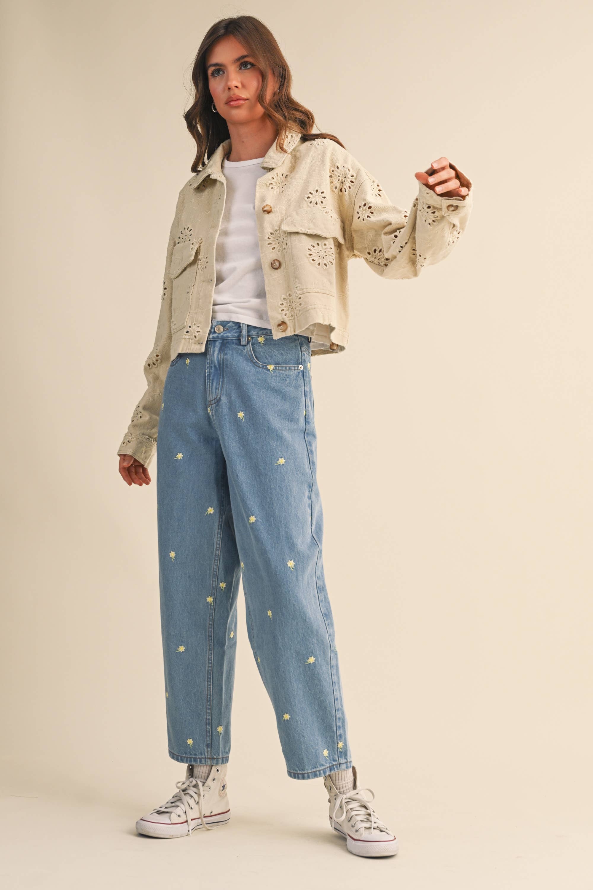 Mira Twill Cropped Jacket