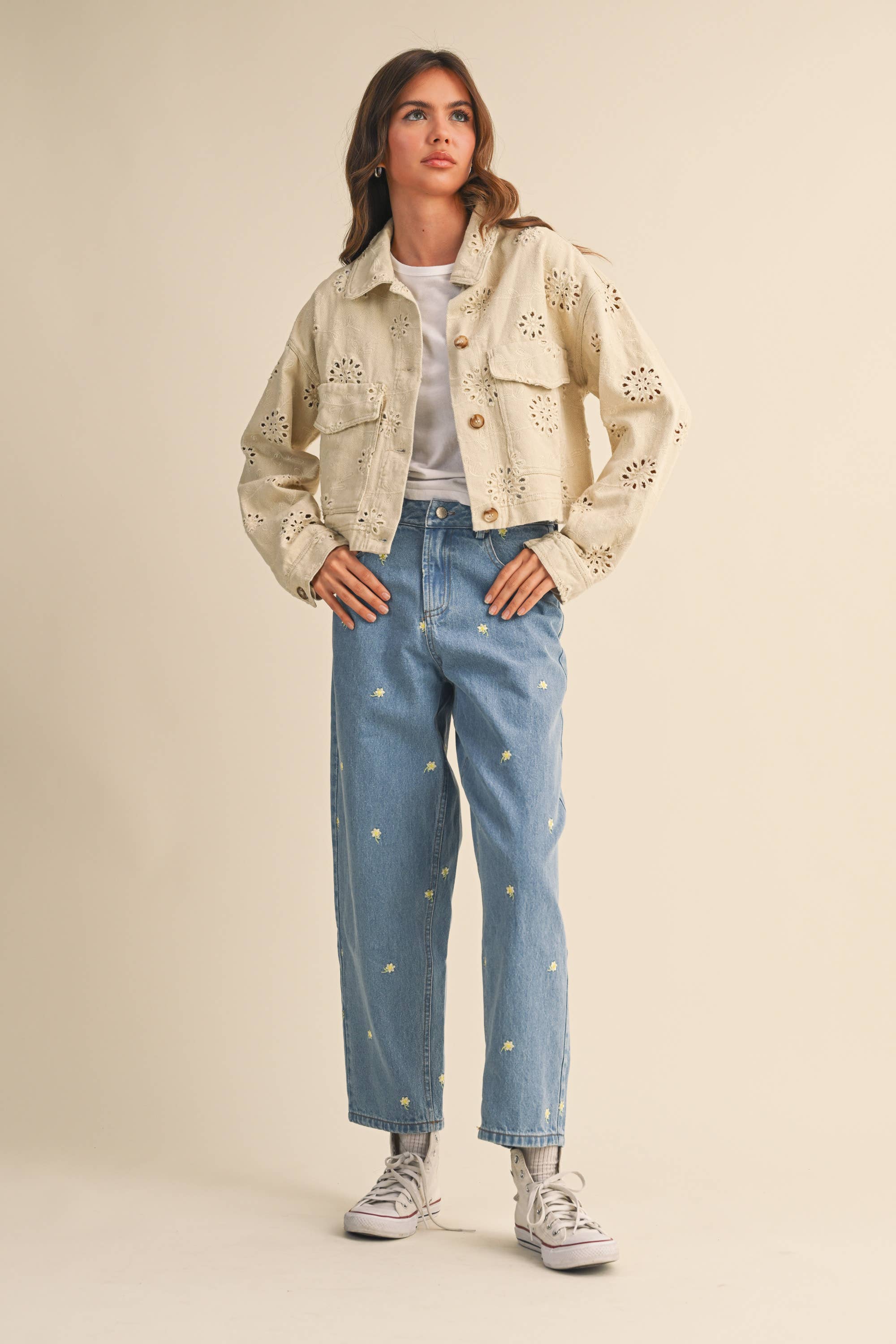 Mira Twill Cropped Jacket