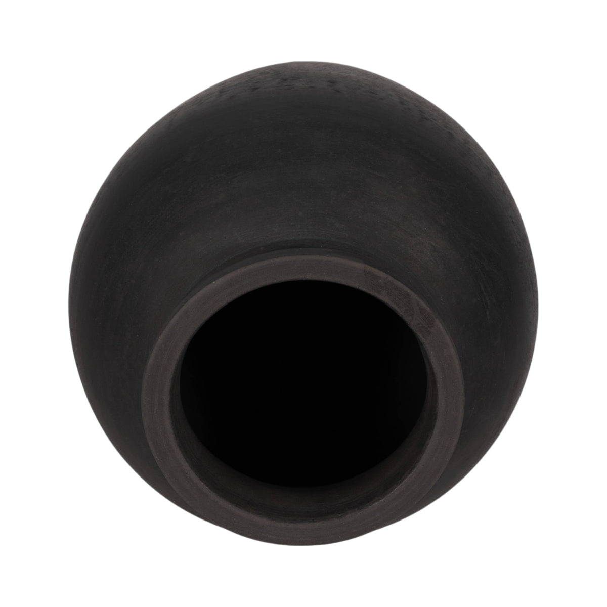 Black rubber bushing on a white background