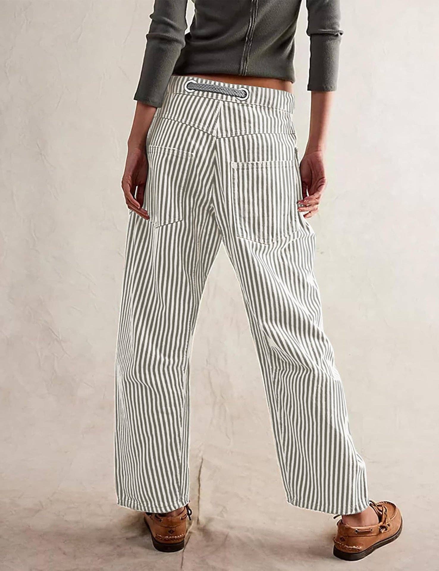Moss Landing Striped Pants