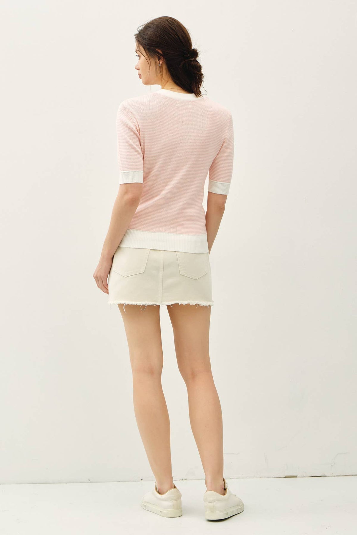 Pebble Beach Henley Sweater Top