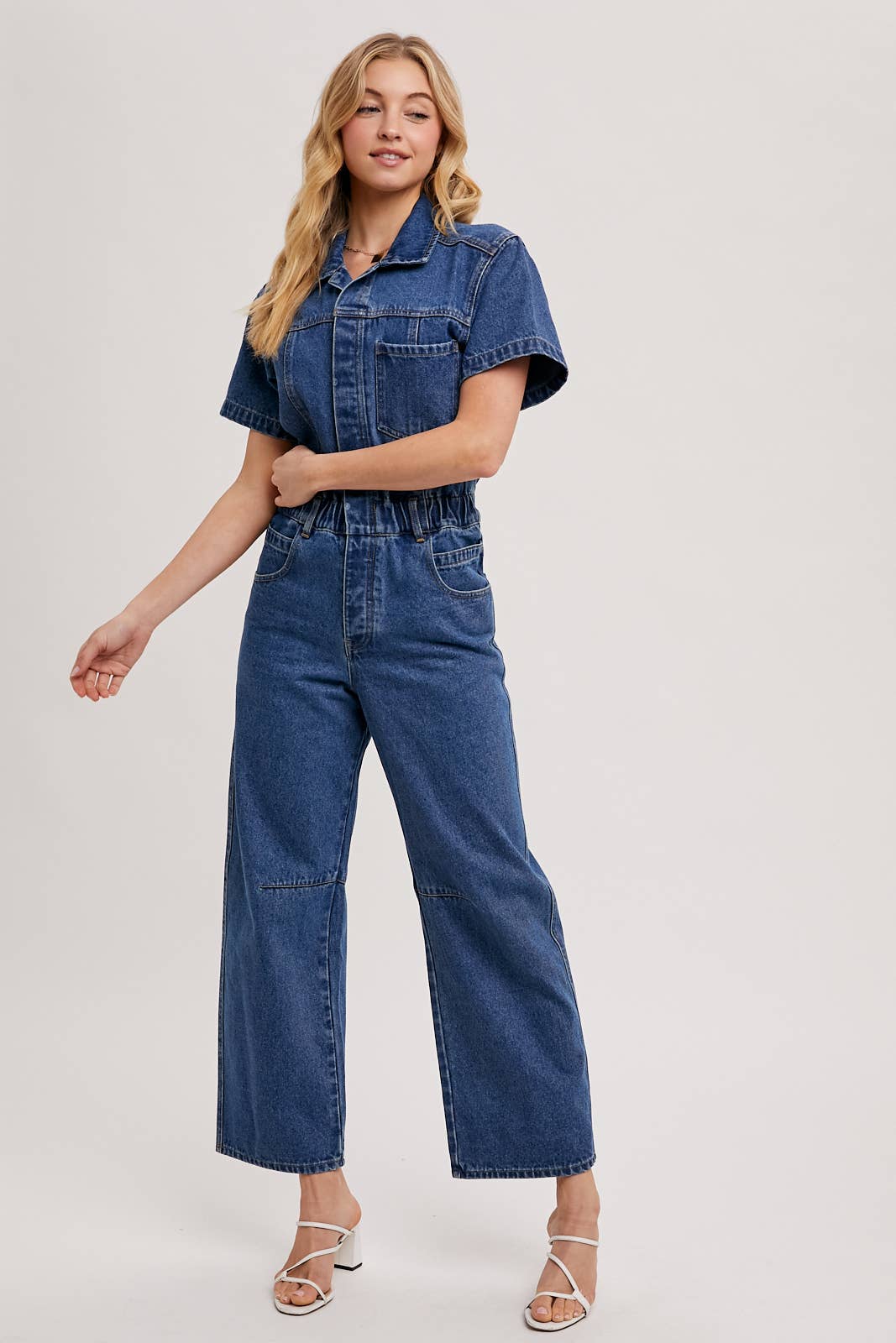Chelsea Denim Carpenter Jumpsuit / M