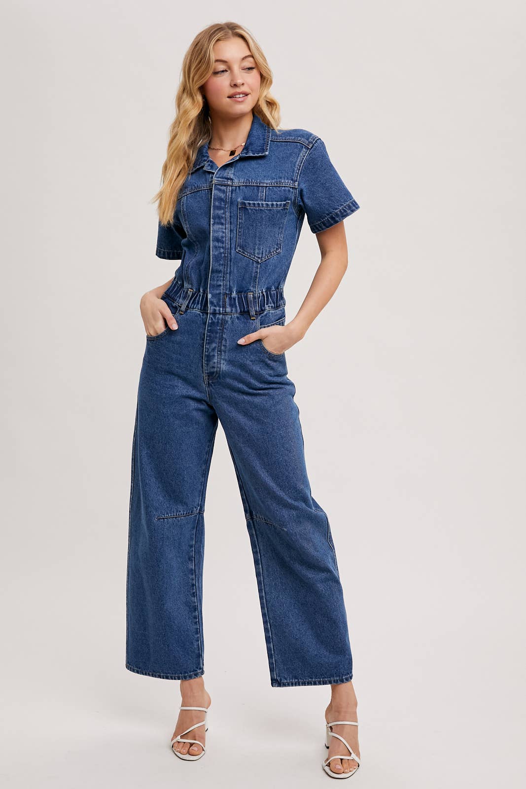 Chelsea Denim Carpenter Jumpsuit / M