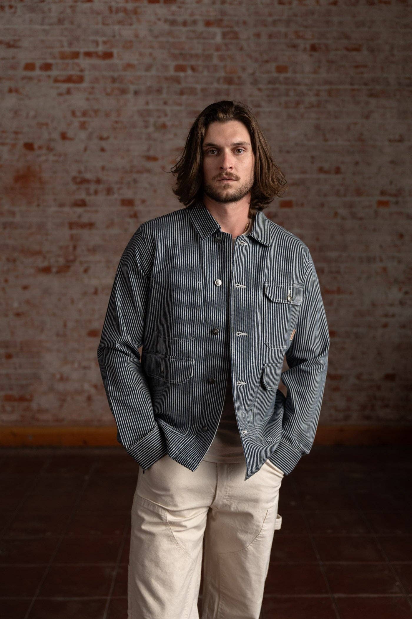 Hill Hickory Jacket: Hickory Stripes / Small
