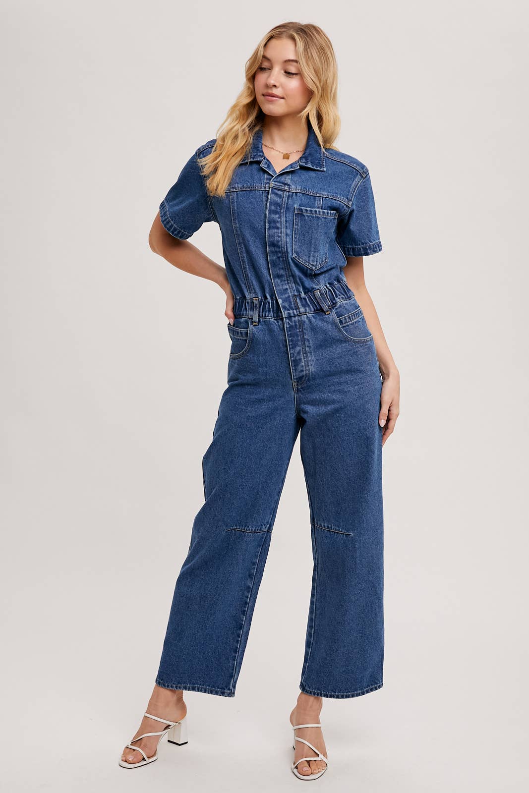 Chelsea Denim Carpenter Jumpsuit / M