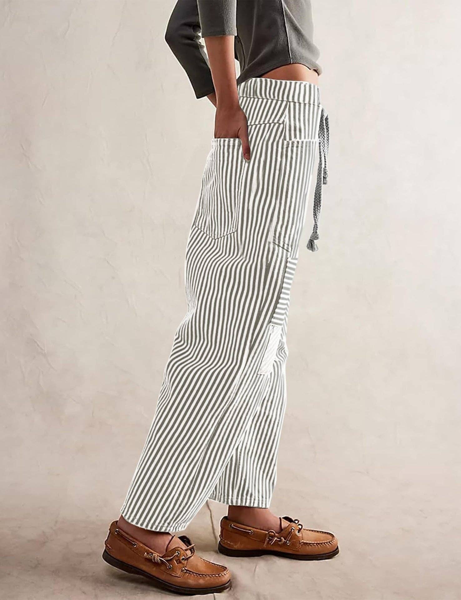 Moss Landing Striped Pants