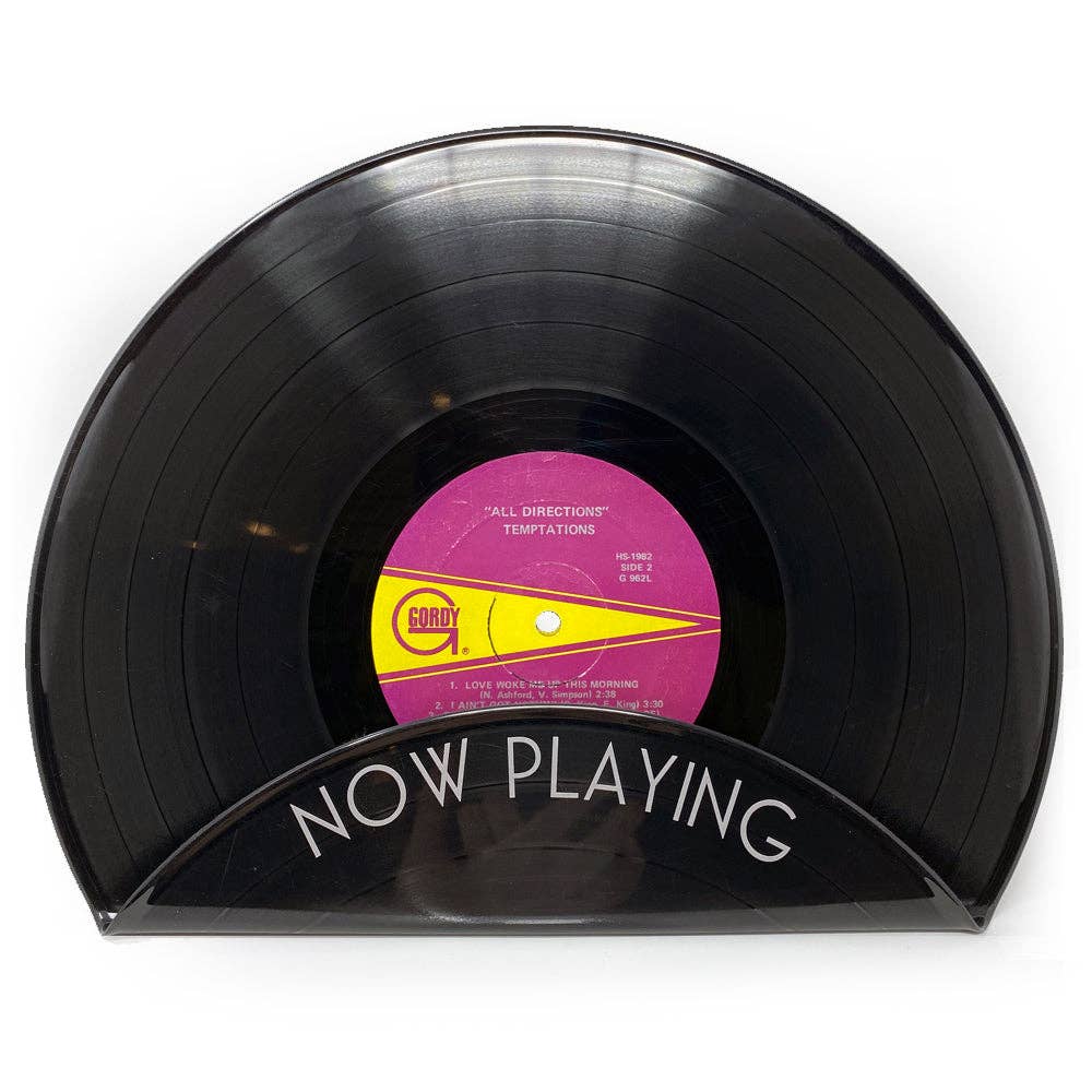 Vintage Recycled Vinyl Record Album Cover Display Stand