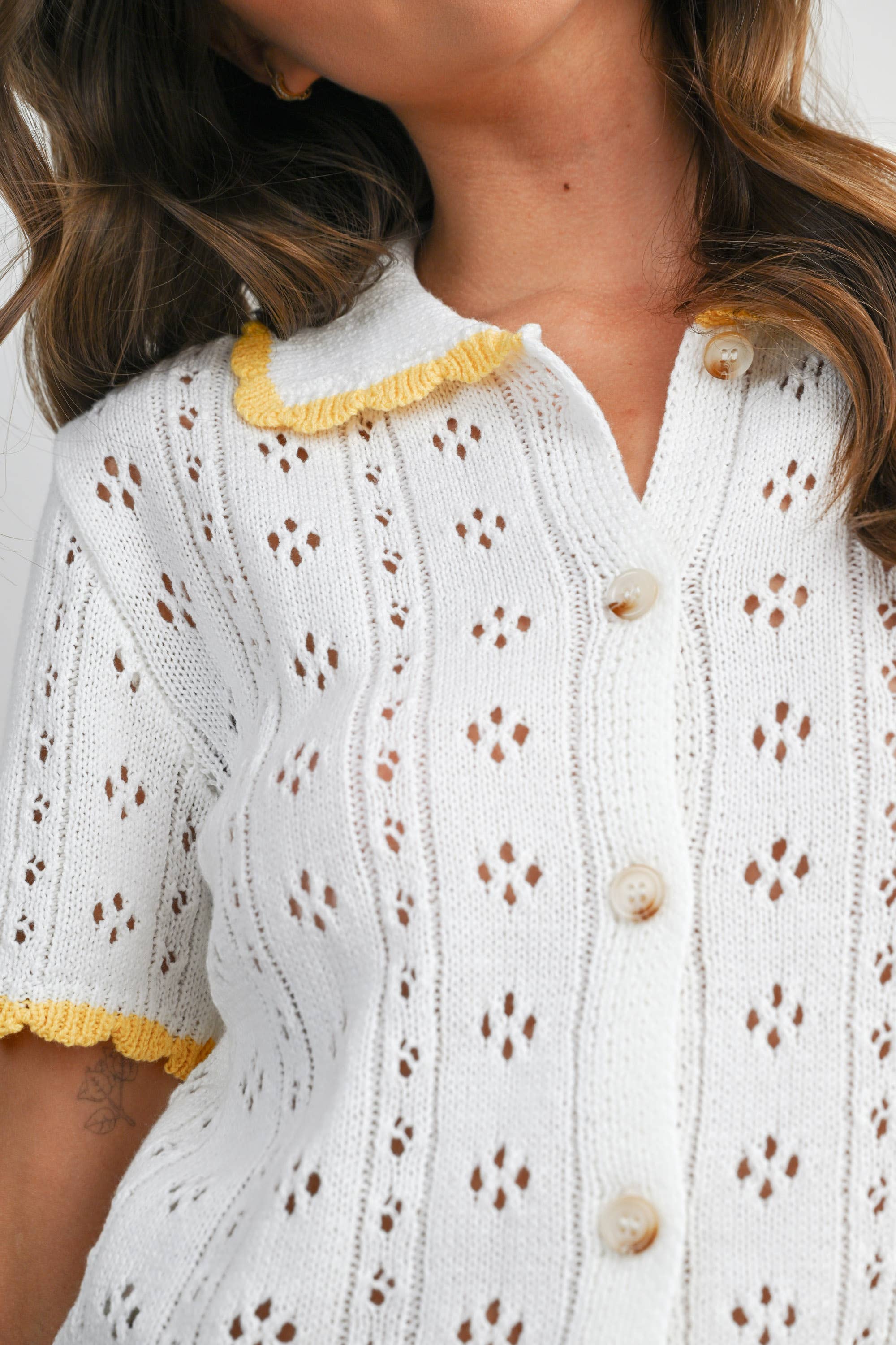 Wilder Ranch Knit Button-Front Top