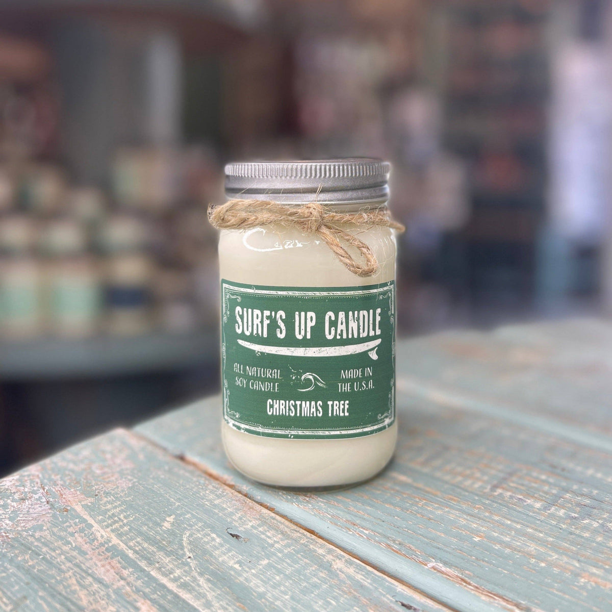 Christmas Tree Mason Jar Candle - Original Collection: 16oz Large