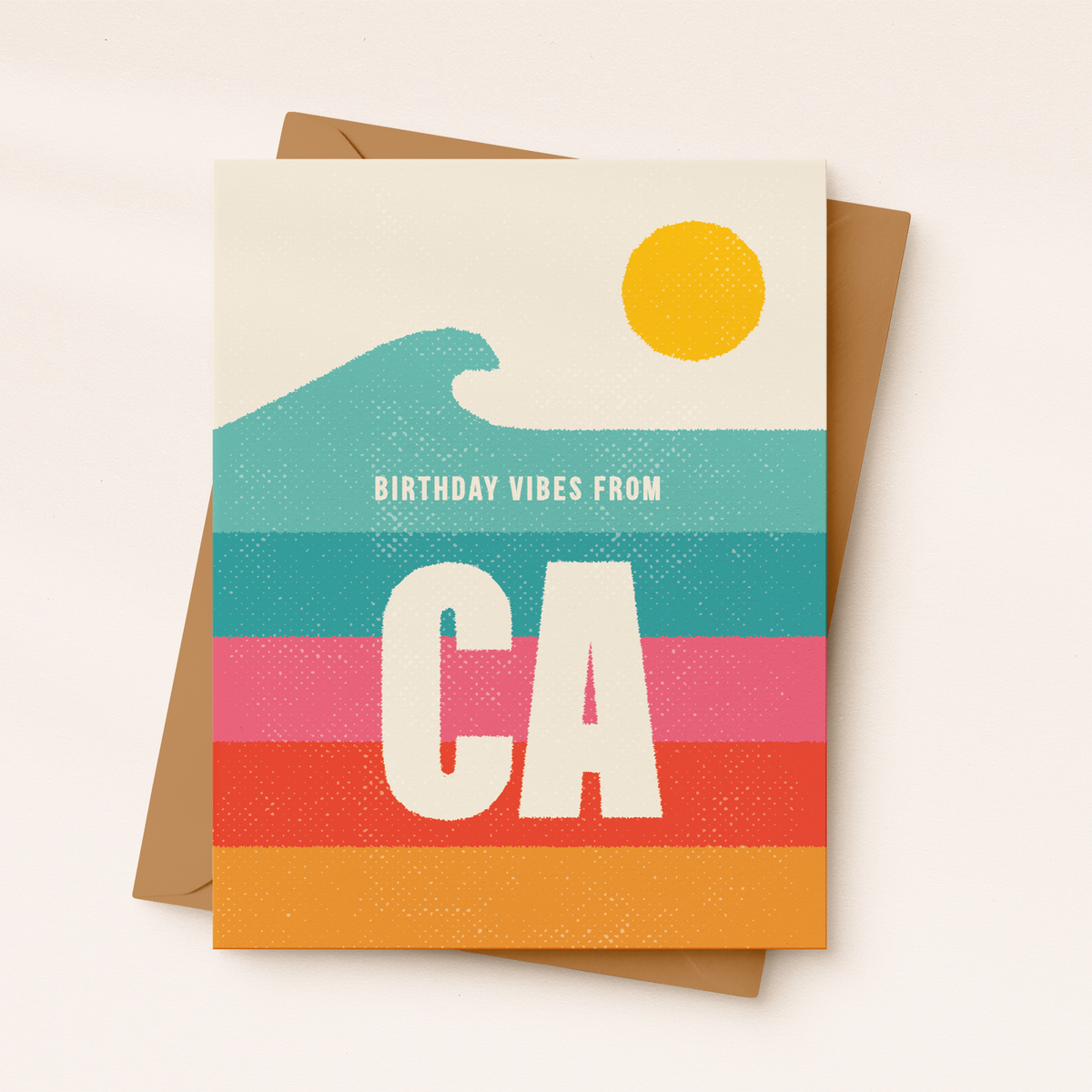 Birthday Vibes From CA Card