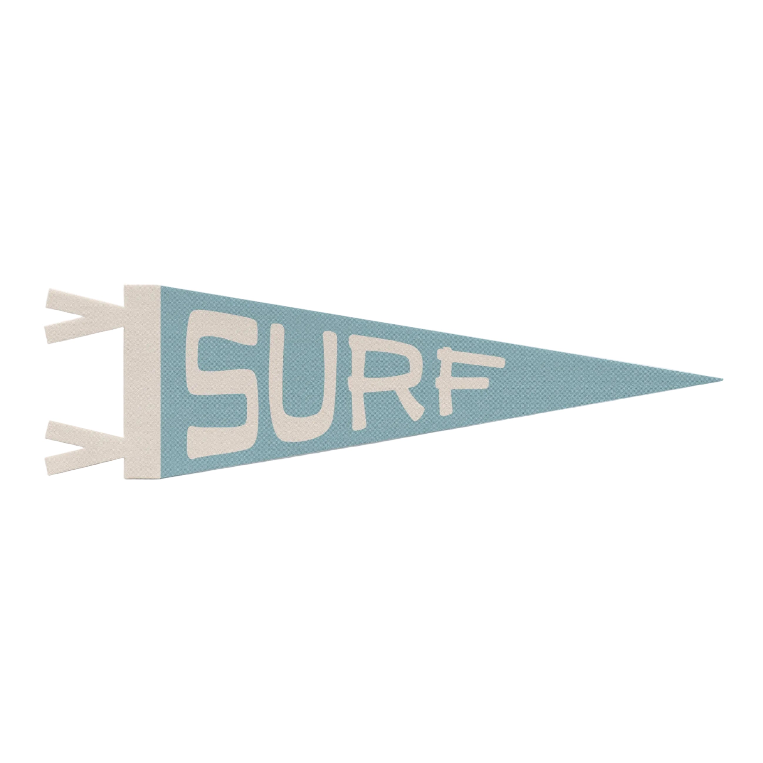 blue flag with surf in cream