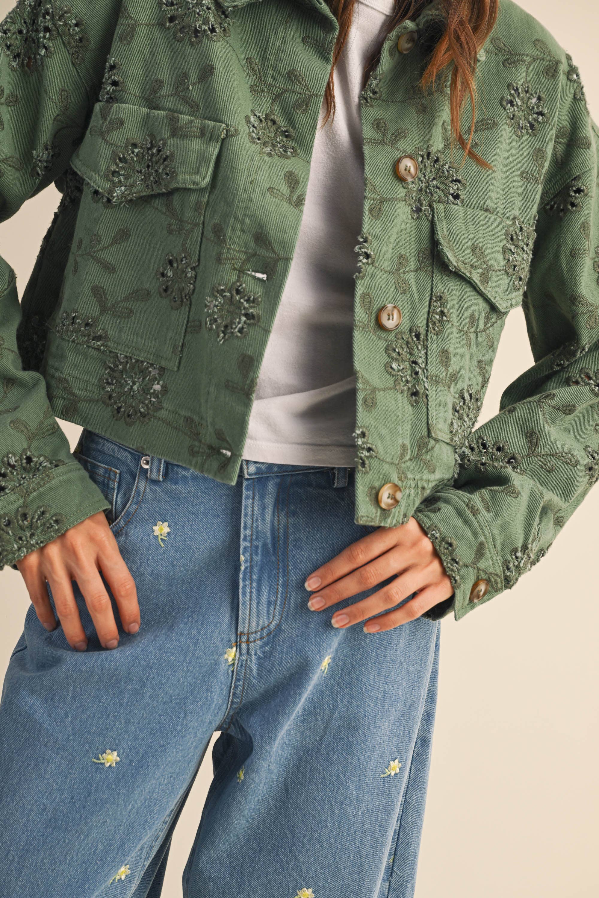 Mira Twill Cropped Jacket