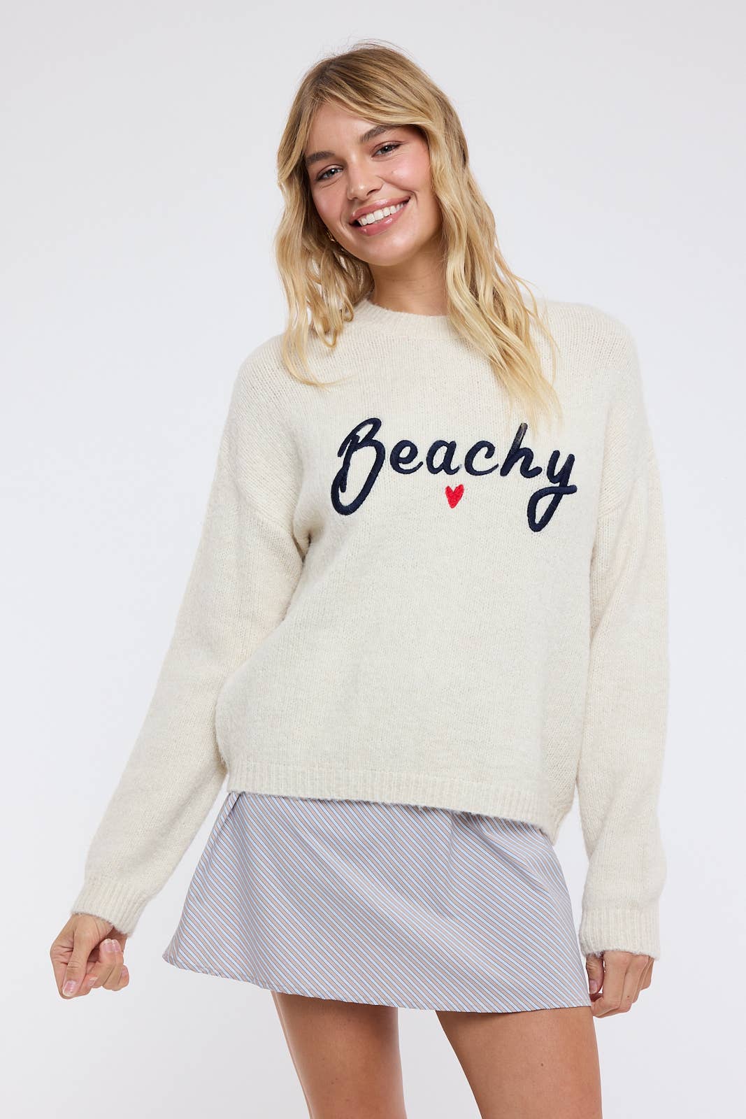 POINT LOBOS BEACHY BRUSHED SWEATER
