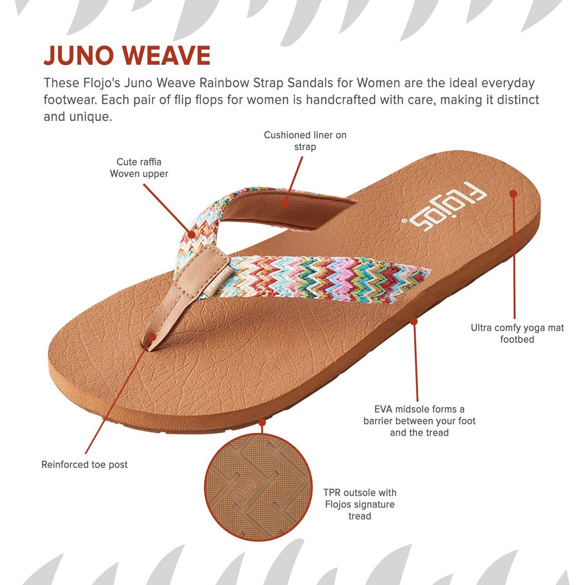 Juno Weave — Women's Sandal: Natural/Multi / 8