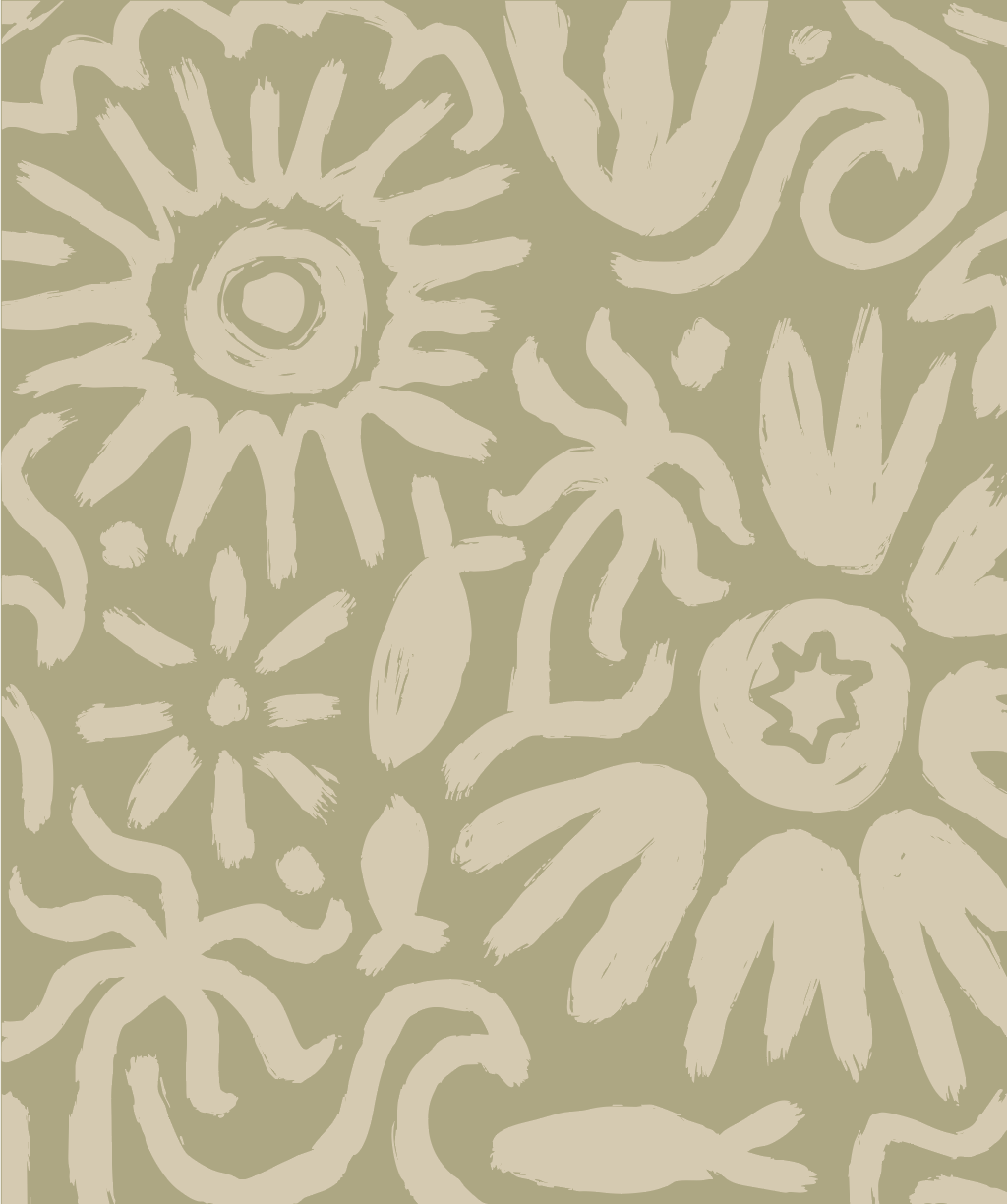 Flora Plush Throw - Sage Green