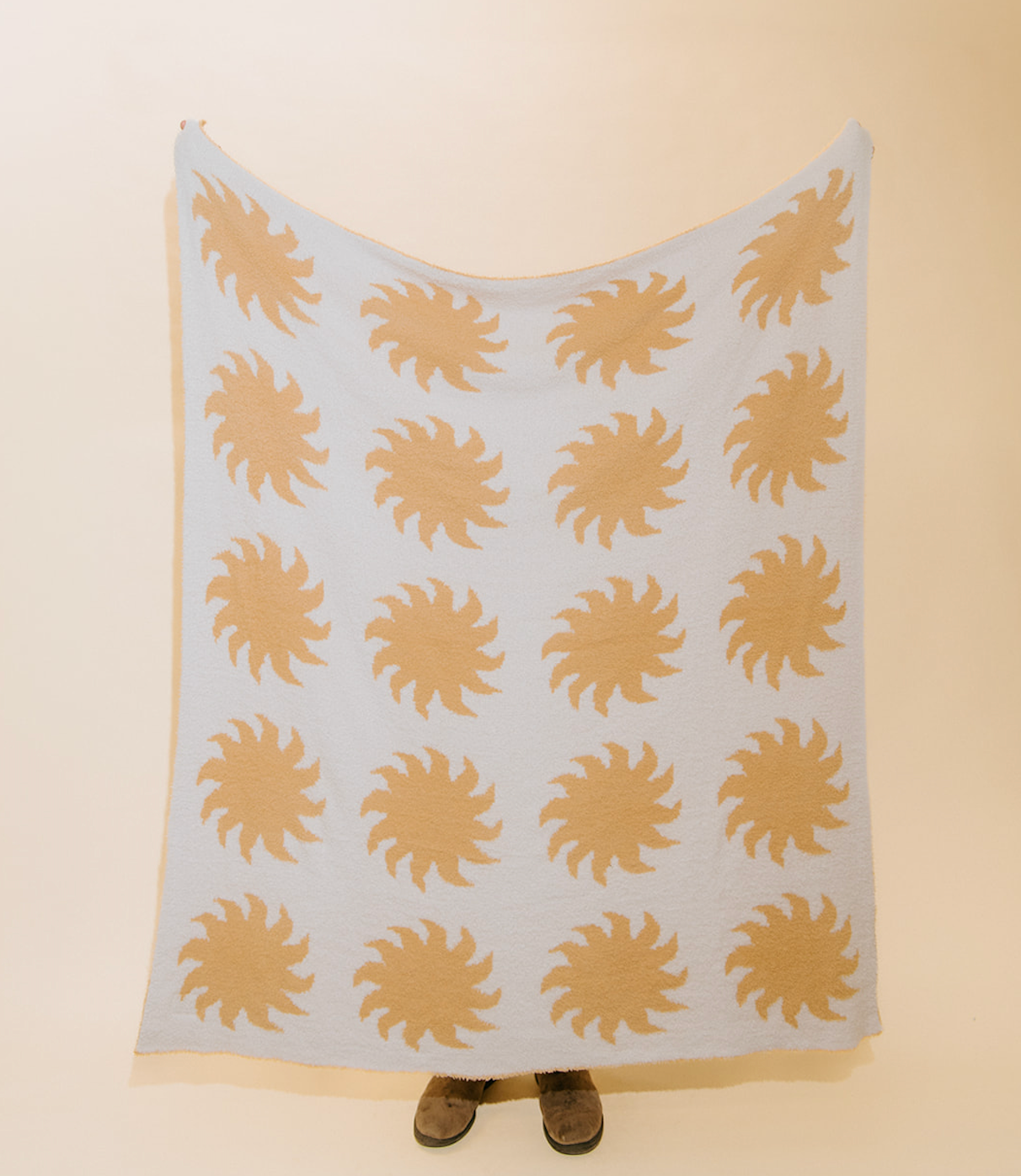 Sun Plush Throw - Marigold Yellow