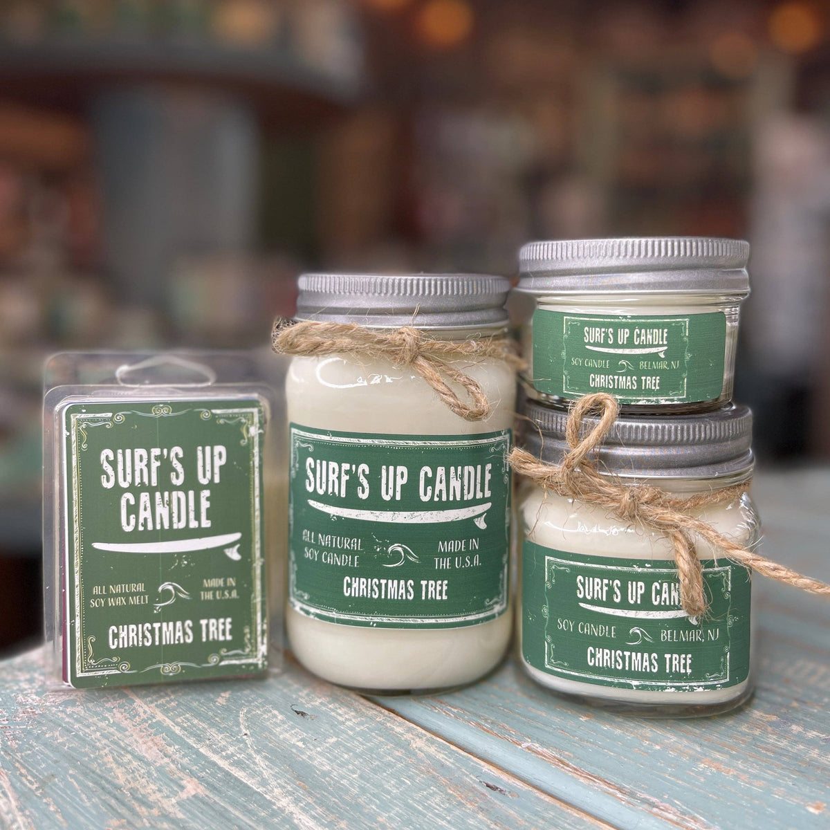 Christmas Tree Mason Jar Candle - Original Collection: 16oz Large