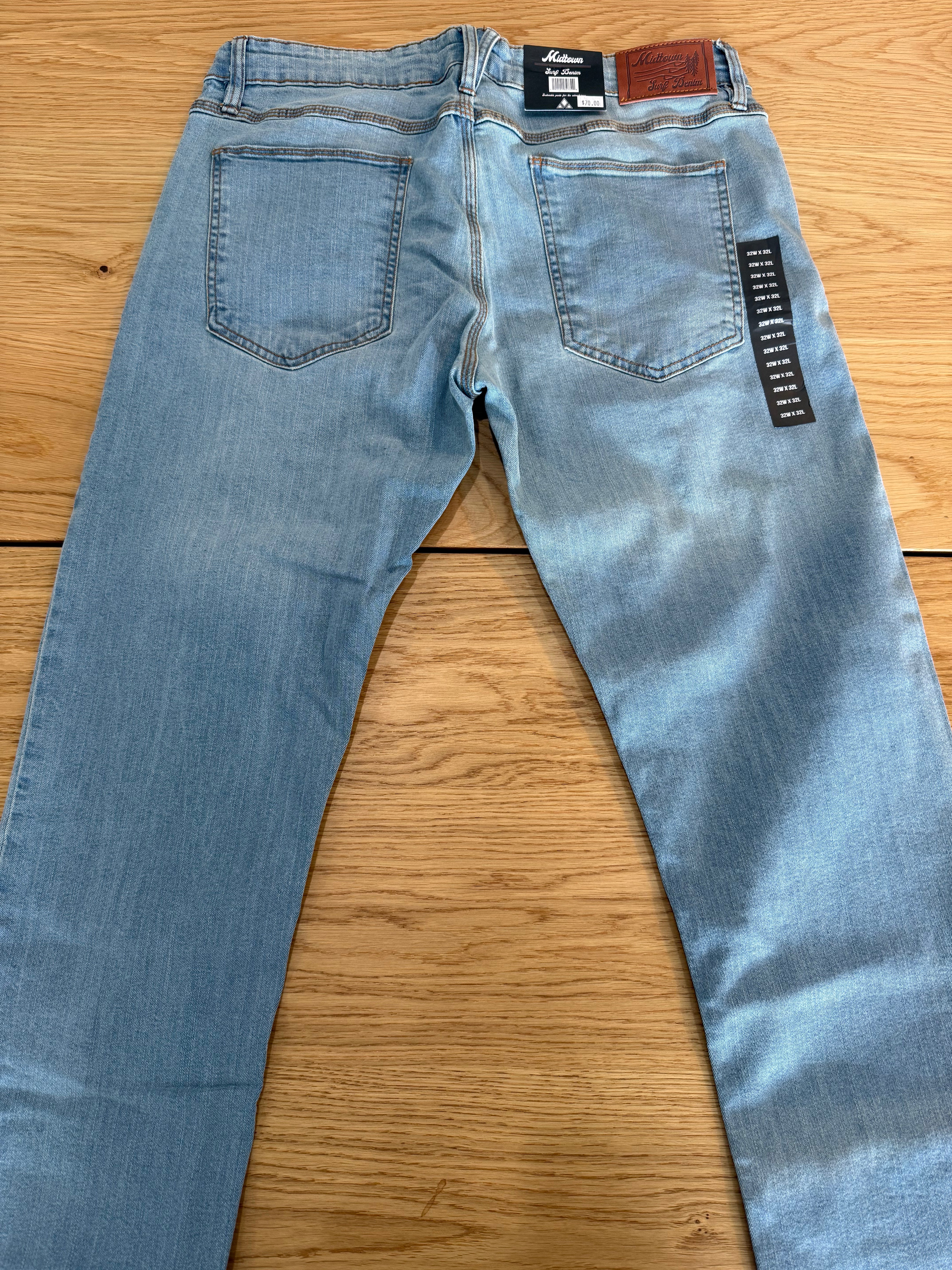 MIDTOWN SURF DENIM HARBOR JEANS - SUNLIGHT