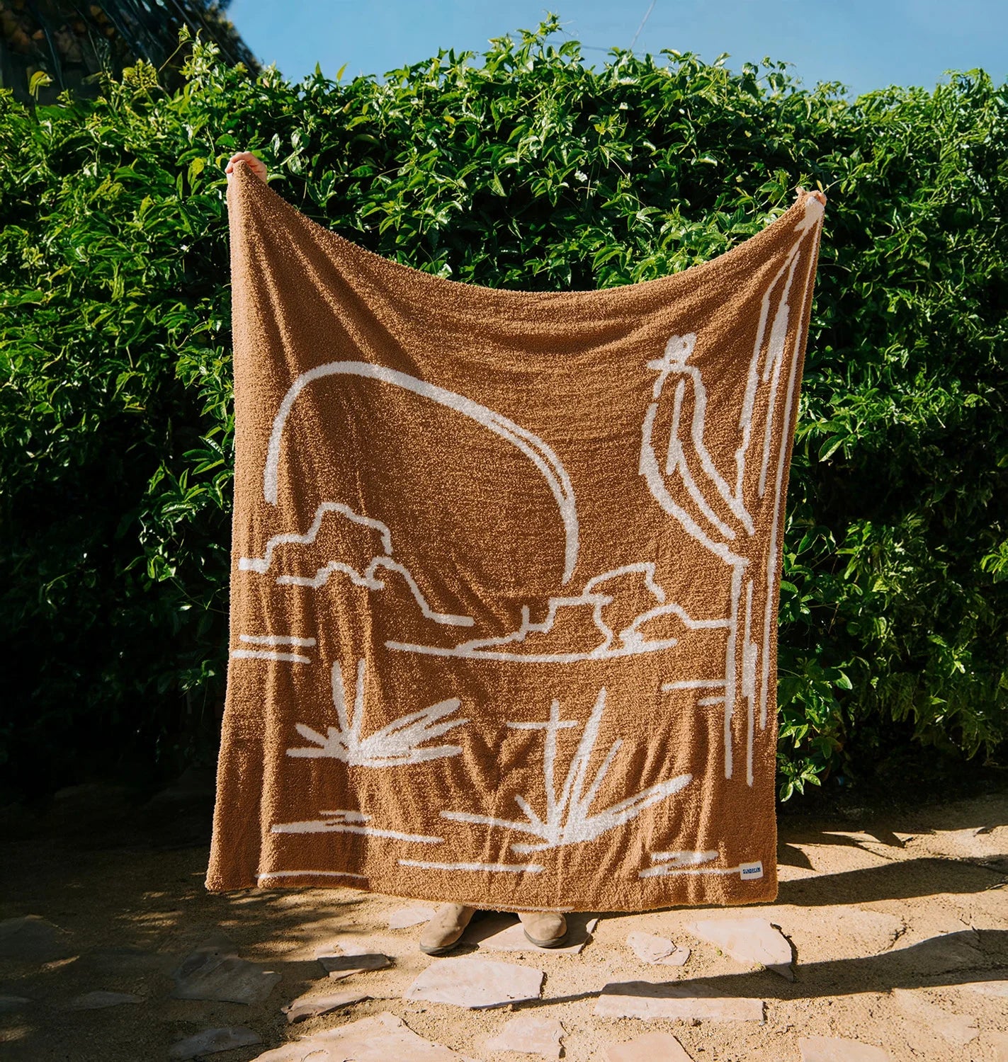 Out West Plush Throw - Canyon Clay