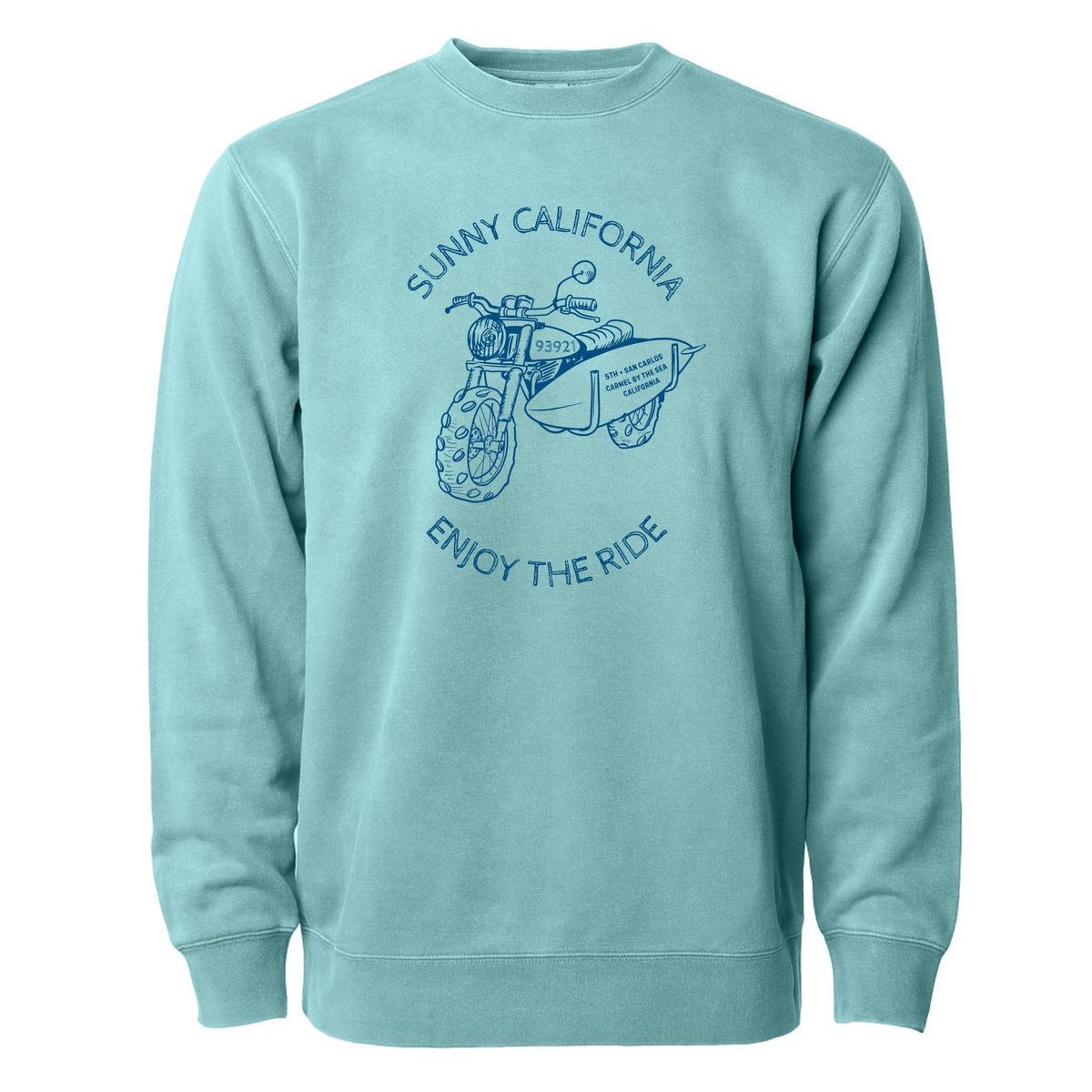 Sunny California Enjoy the Ride Classic Crew Fleece