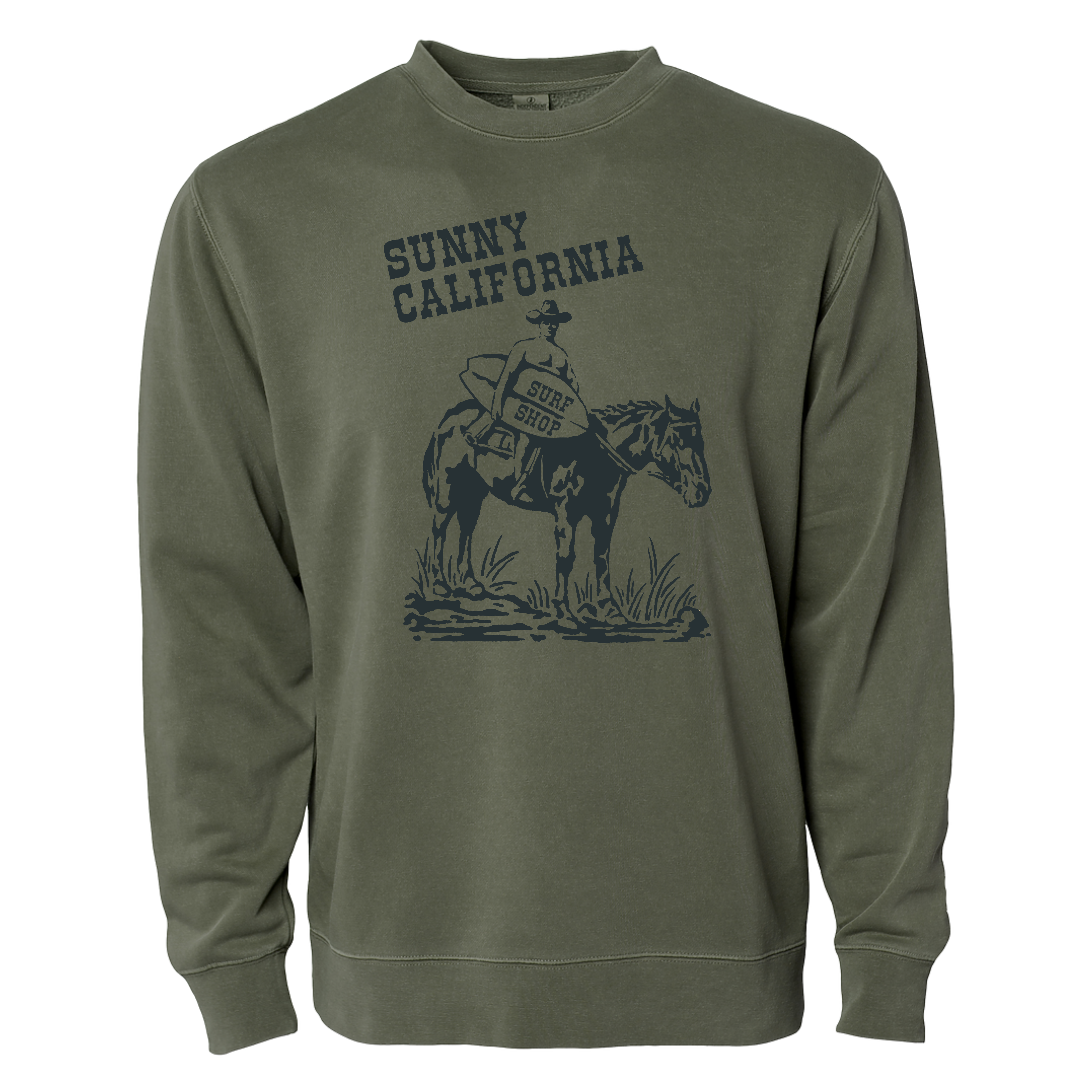 Sunny California Classic Cowboy Crew Fleece