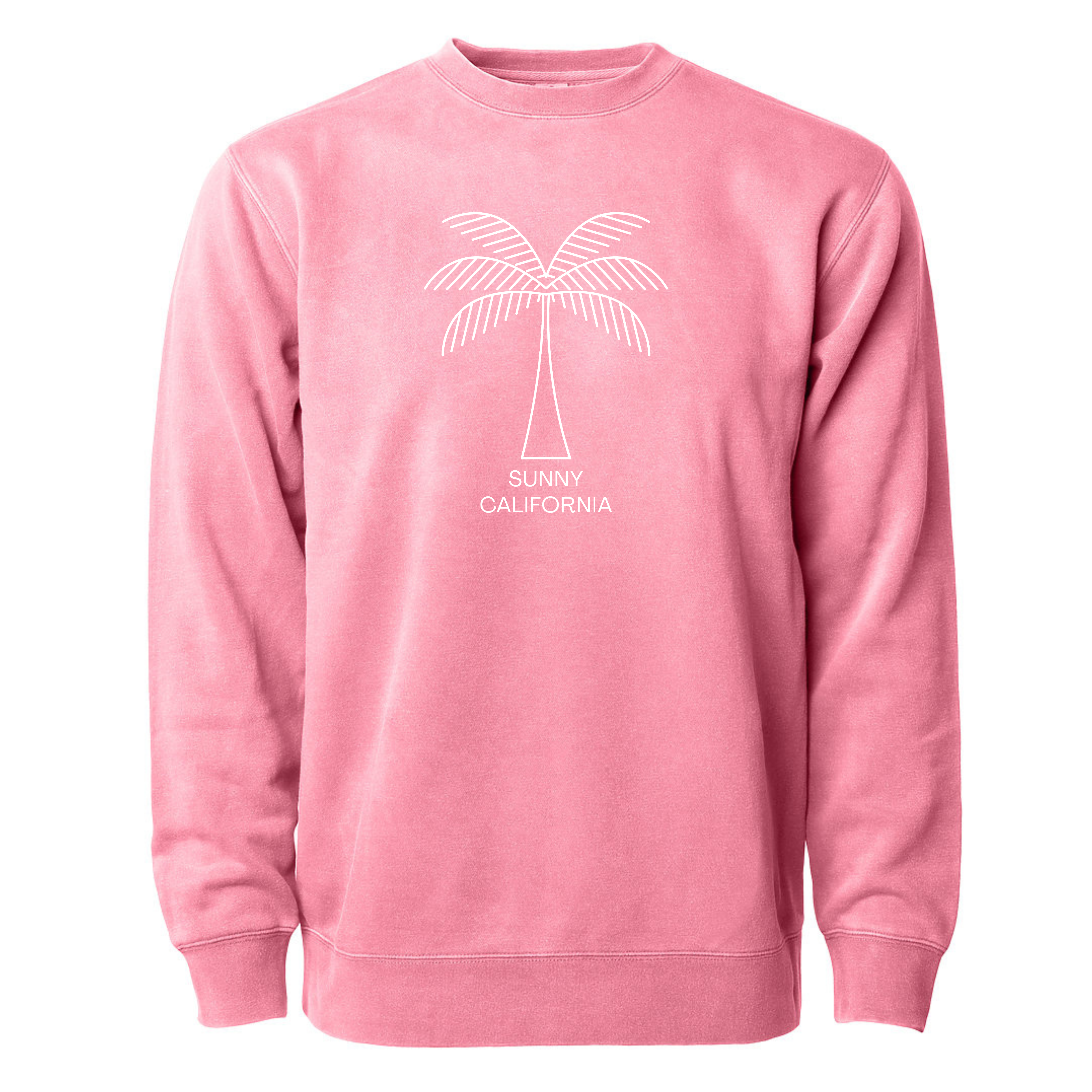 Sunny California Solo White Palm Classic Crew Fleece