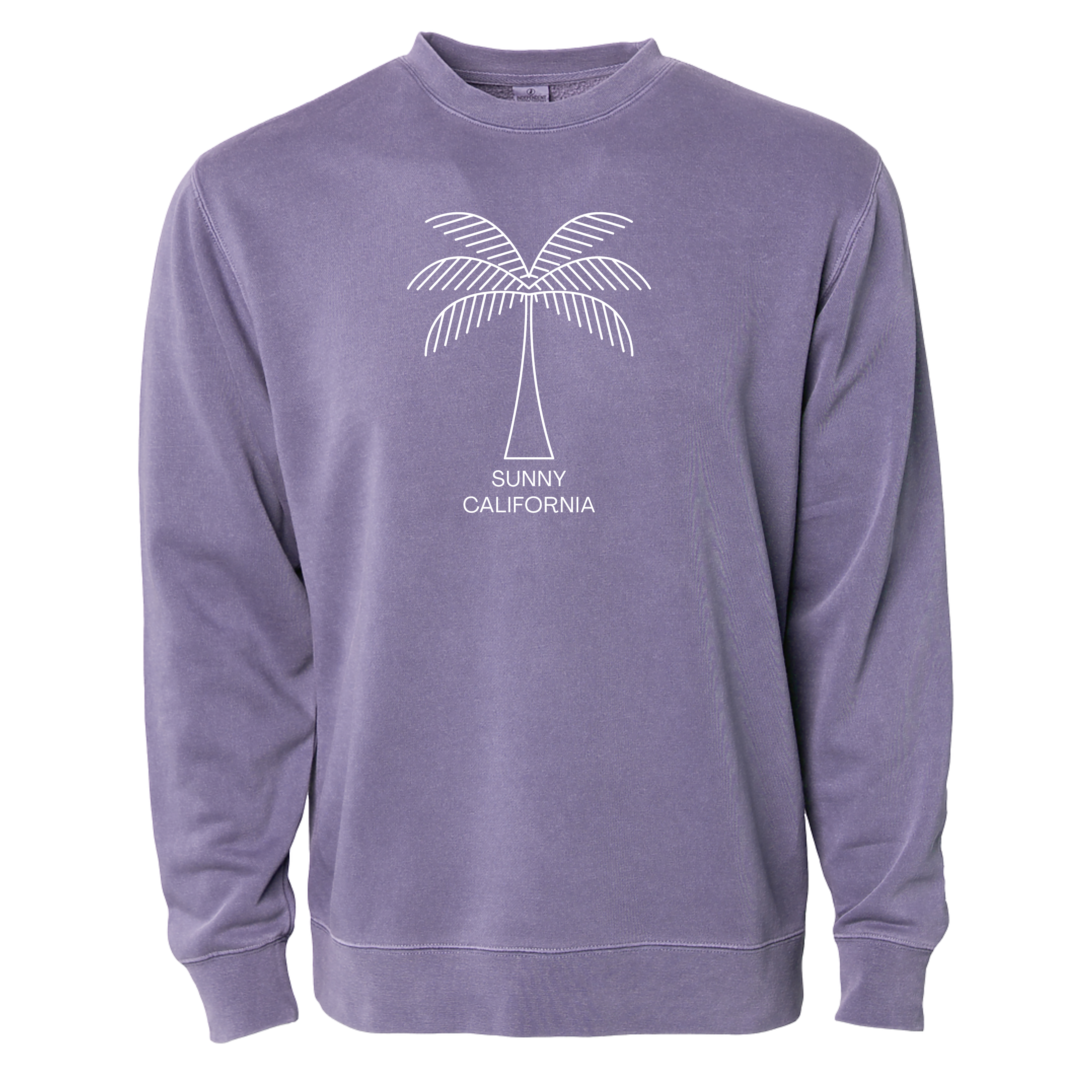 Sunny California Solo White Palm Classic Crew Fleece