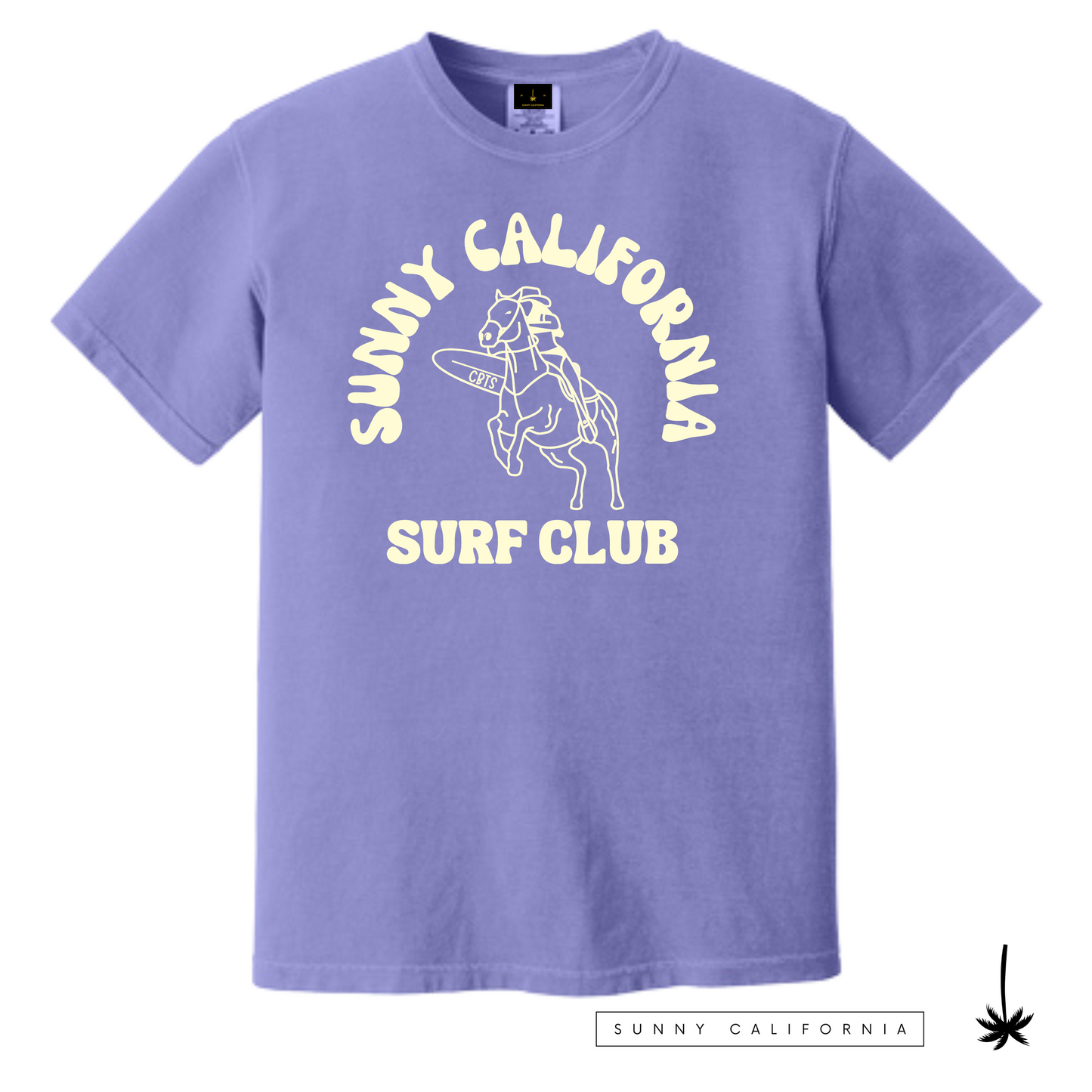 Sunny California Cowgirl Surf Club Tee