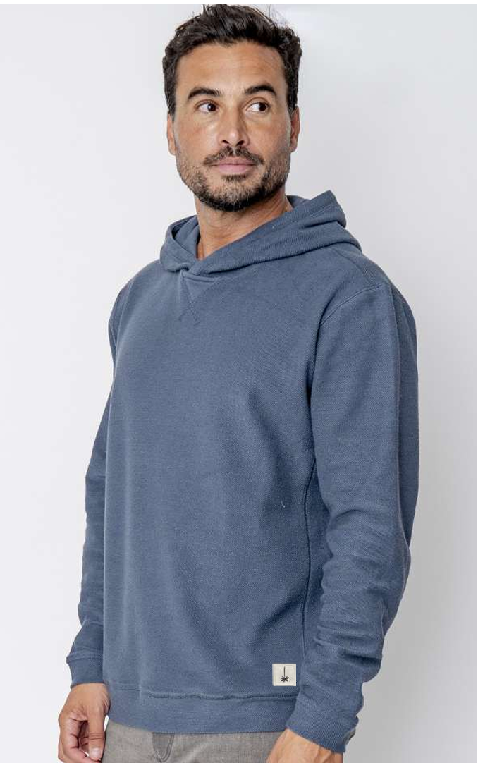Sunny California Fleece Hoodie Slate Blue