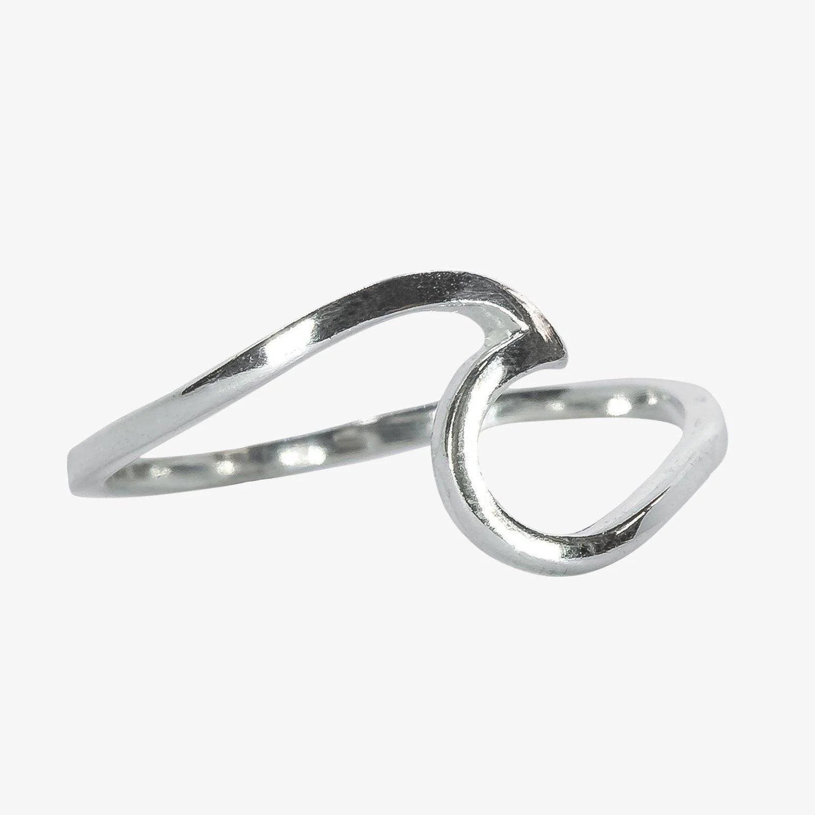 Enameled Wave Ring - Silv