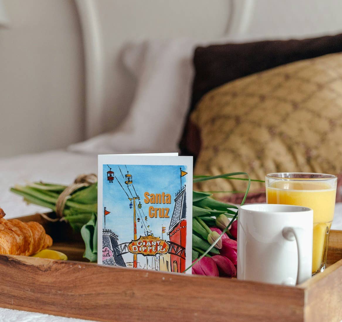 Santa Cruz Folded Greeting Card with Envelope 5x7