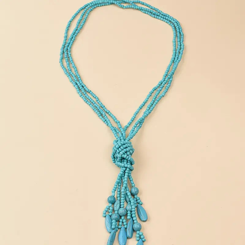 Chunky Torqouise Beaded Necklace