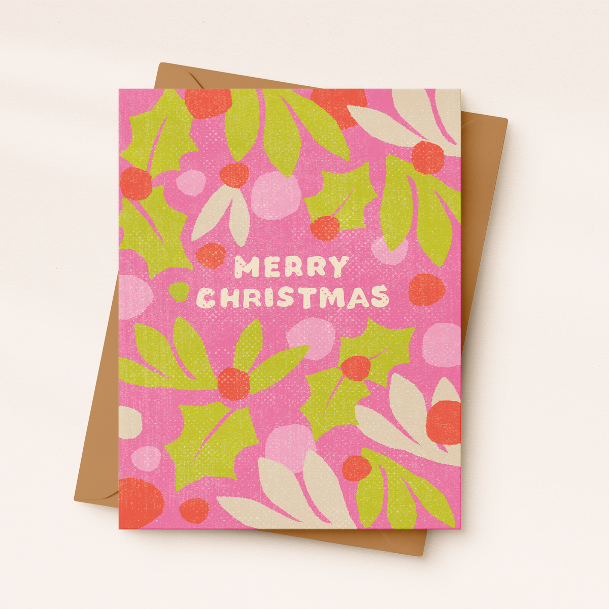 Pink Christmas Card | Pinkmas | Holiday Card | Mistletoe