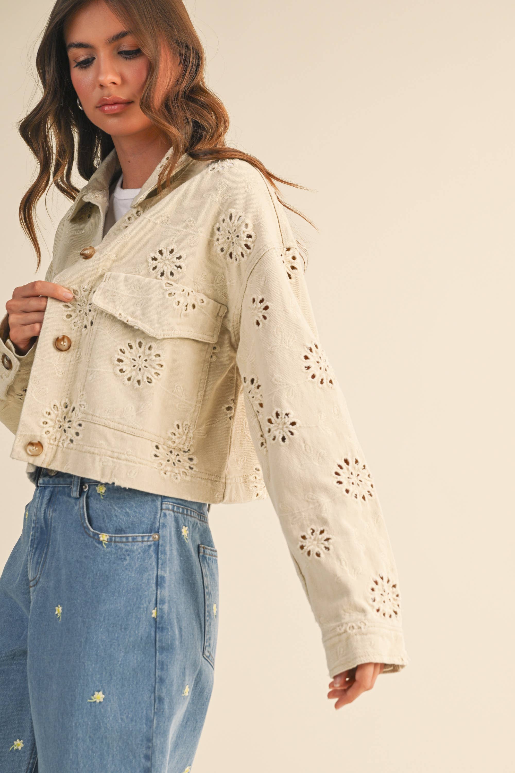 Mira Twill Cropped Jacket