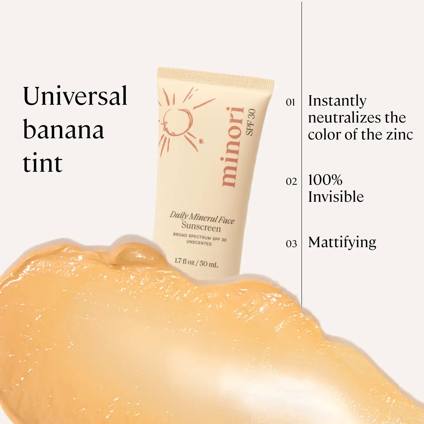 Minori Daily Mineral Face Sunscreen SPF 30