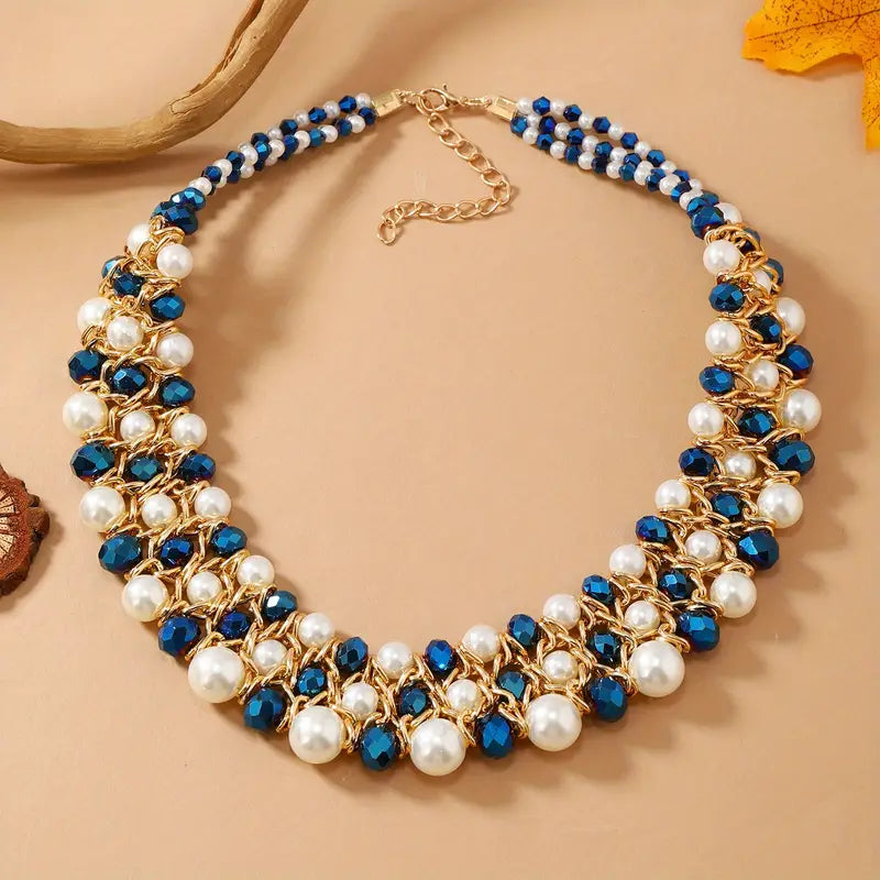 Royal Pearl And Gemstone Necklace