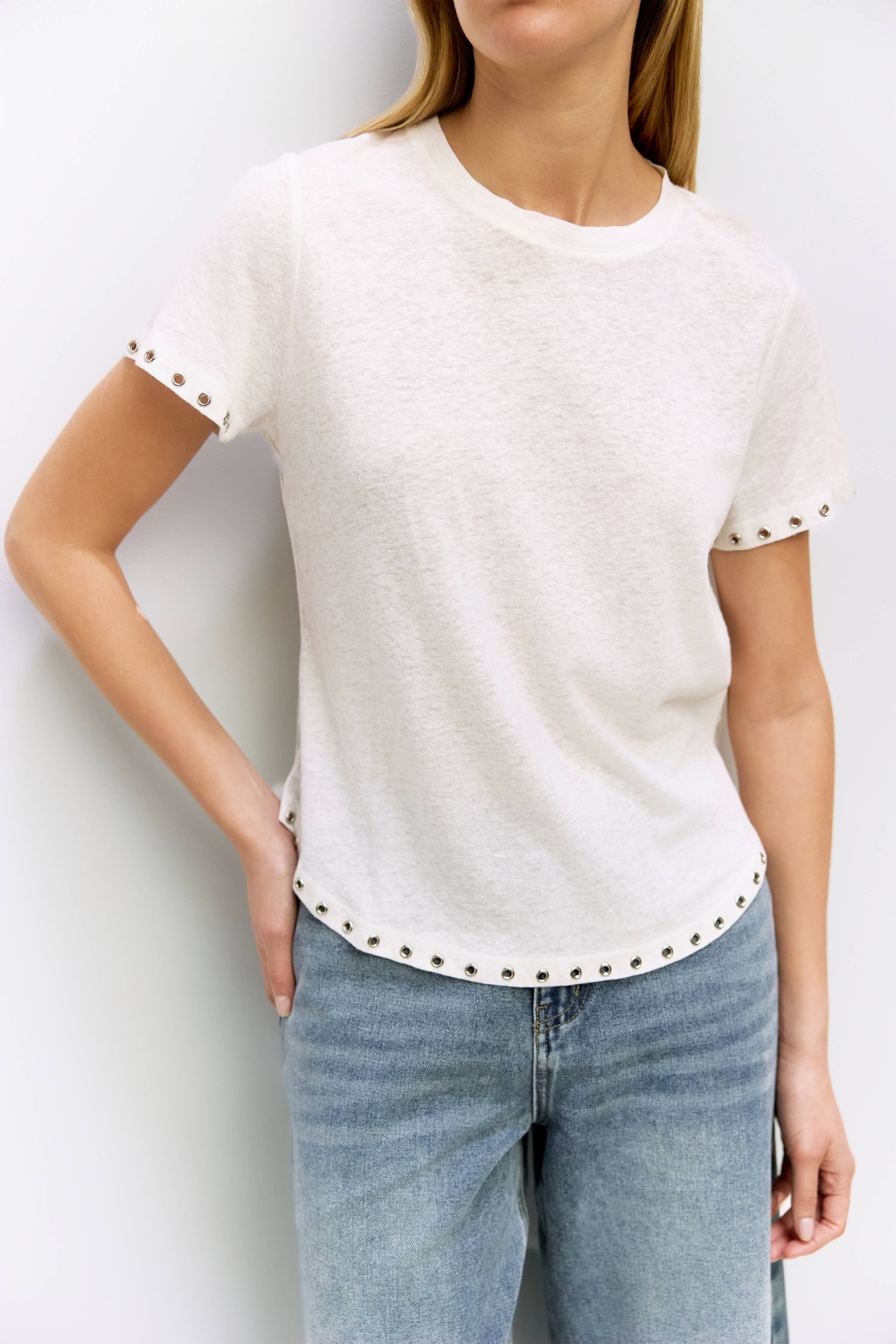 The Zoey Rivet Top