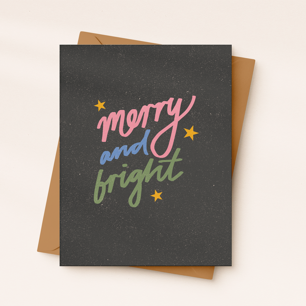 Merry And Bright Christmas Card | Holiday Greeting Card