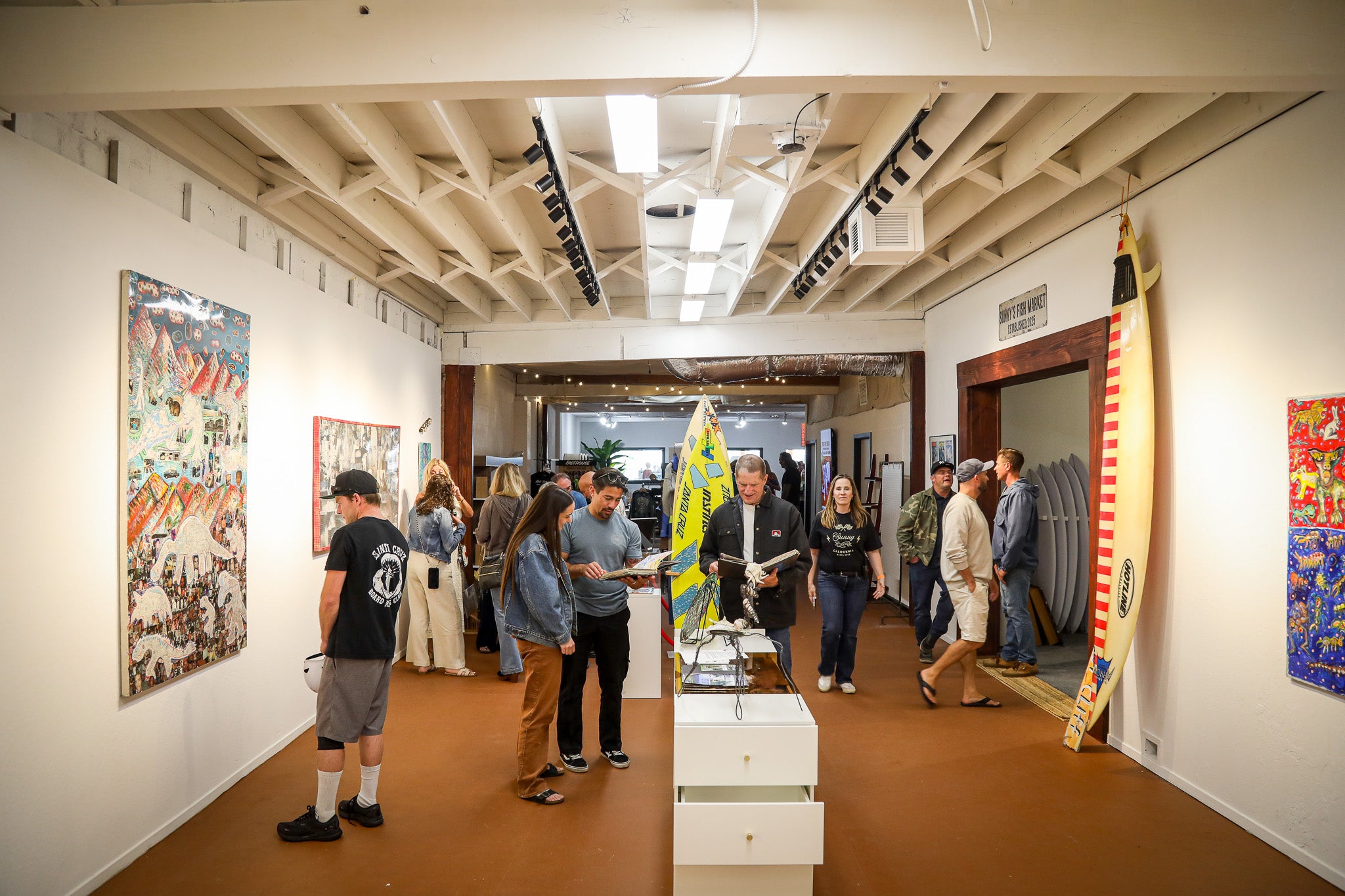 Art Gallery space at Sunny California Surf Shop