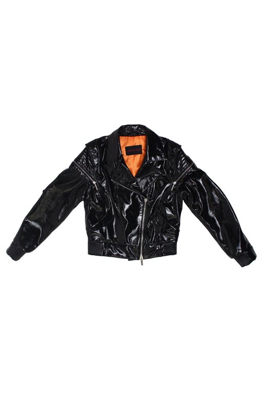 CHRISTINA DIENST LUNA LEATHER JACKET - BLACK