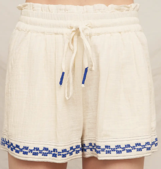 Maria Embroidered Short