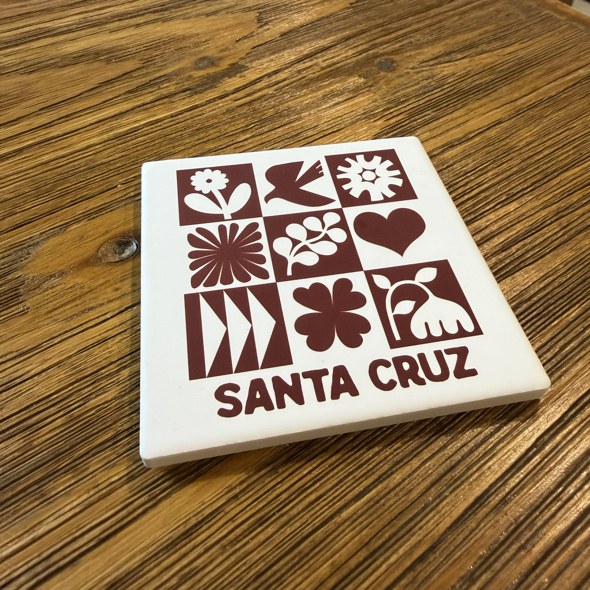 santa cruz coffee coaster