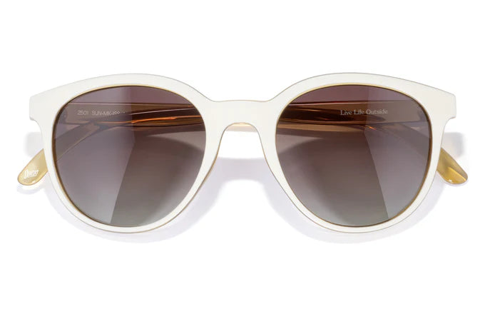 Sunski Makani Polarized Sunglasses in Ivory Sepia