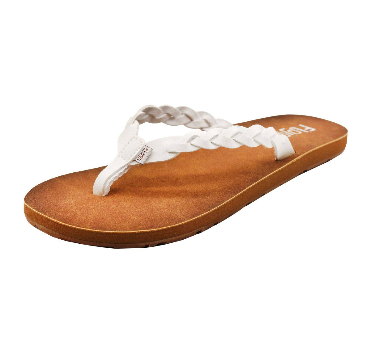 Navida —  Women's Sandal: White/Tan / 10