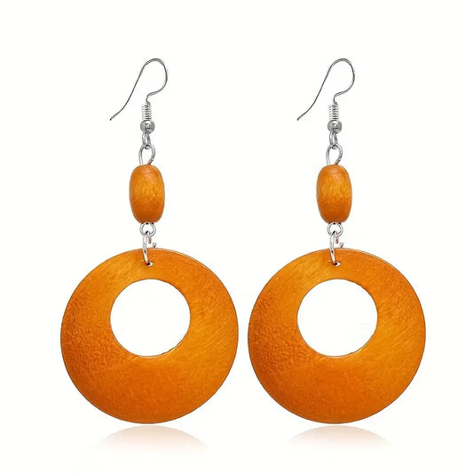 ORBITAL WOODEN EARRINGS