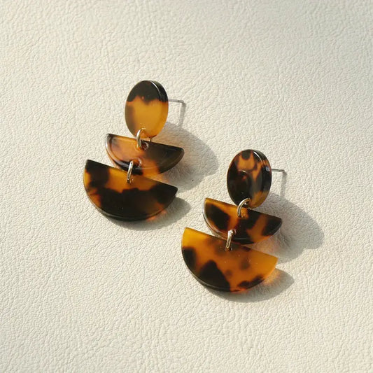 SUN PHASES EARRINGS IN TOROISE