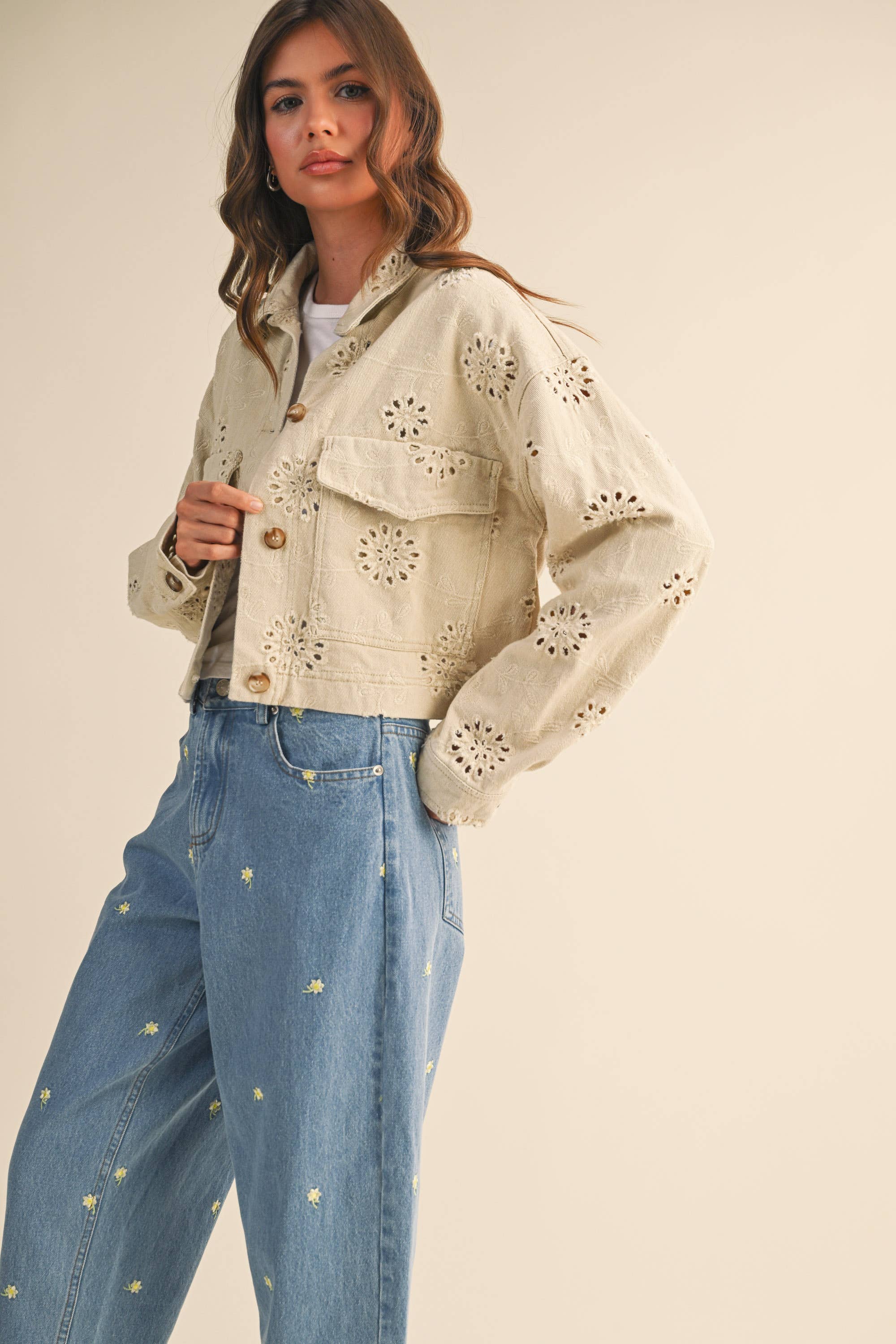 Mira Twill Cropped Jacket