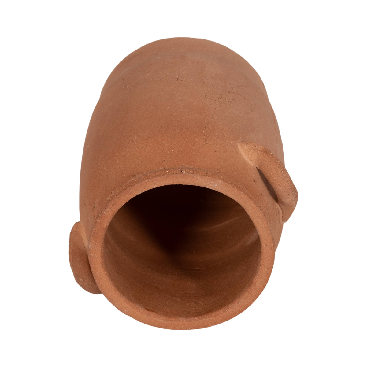 Terracotta pipe on a white background