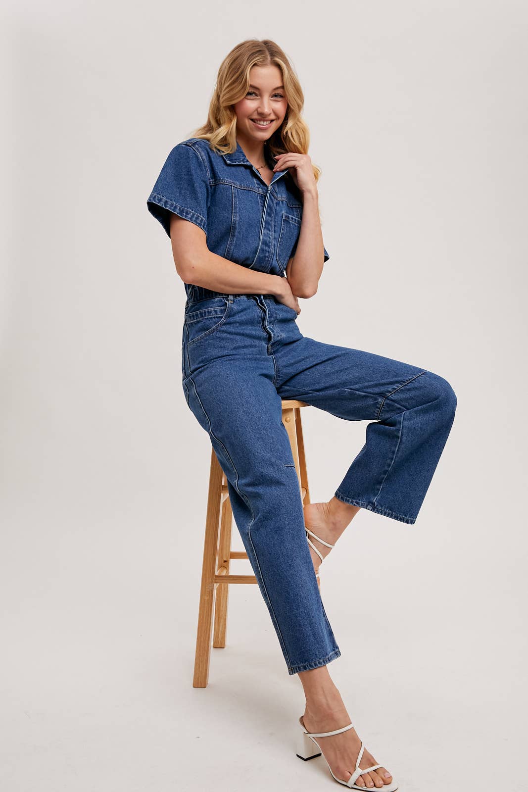 Chelsea Denim Carpenter Jumpsuit / S