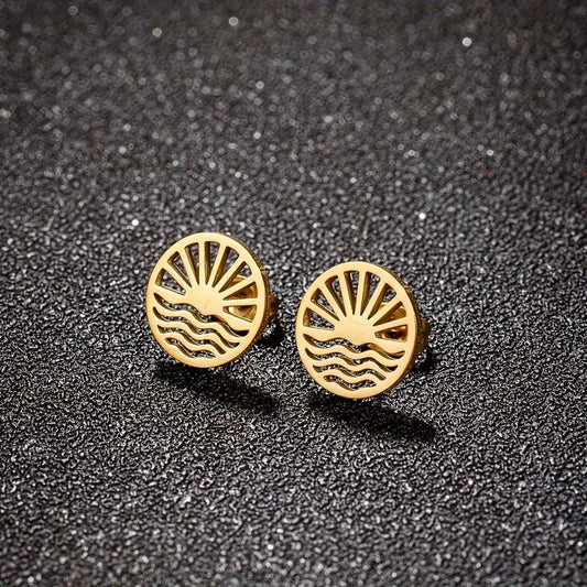 OCEAN SUNSET STUD EARRINGS